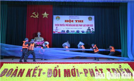 Sôi nổi Hội thi tuyên truyền, phổ biến, giáo dục pháp luật tại Lữ đoàn 575